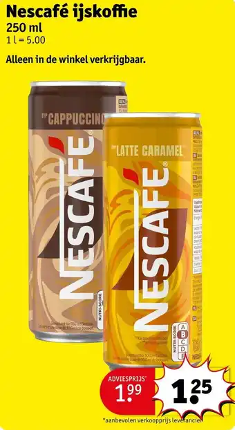 Kruidvat Nescafé ijskoffie aanbieding