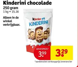 Kruidvat Kinderini chocolade aanbieding