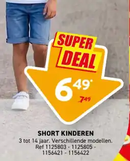Trafic Short kinderen aanbieding