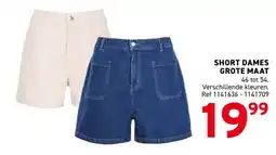 Trafic Short dames grote maat aanbieding