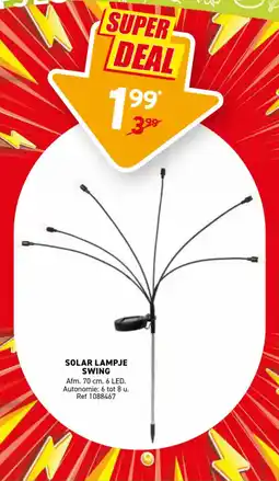 Trafic Solar lampje swing aanbieding