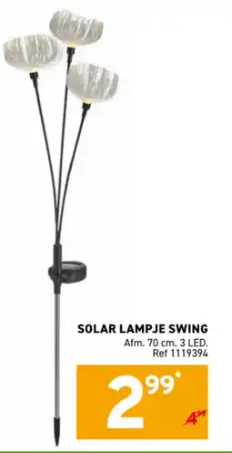 Trafic Solar lampje swing aanbieding