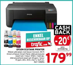 Trafic Epson ecotank printer aanbieding