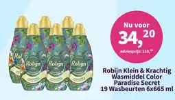 Plein.nl Robijn Klein & Krachtig Wasmiddel Color Paradise Secret aanbieding