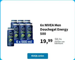Plein.nl NIVEA Men Douchegel Energy aanbieding