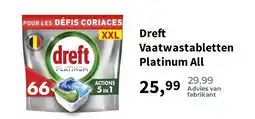 Plein.nl Dreft vaatwastabletten platinum all aanbieding