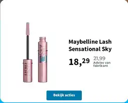 Plein.nl Maybelline lash sensational sky aanbieding