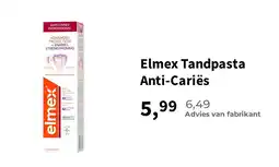 Plein.nl Elmex Tandpasta Anti Cariës aanbieding