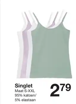 Zeeman Singlet aanbieding