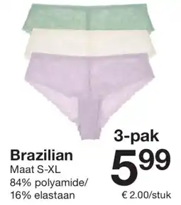 Zeeman Brazilian aanbieding