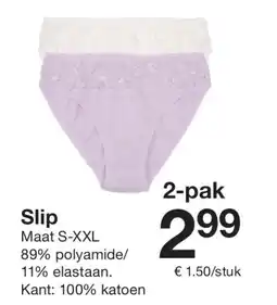 Zeeman Slip aanbieding