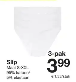 Zeeman Slip aanbieding