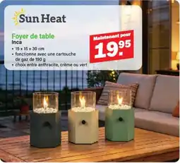 Van Cranenbroek Sun Heat Foyer de Table Inca aanbieding