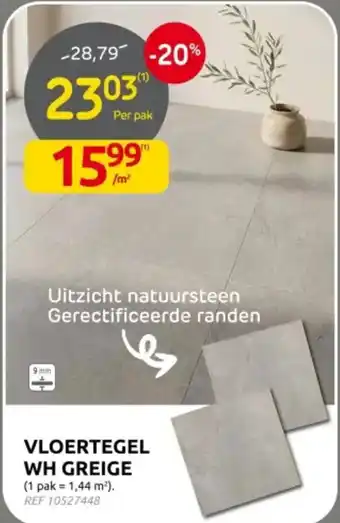 Vloertegel wh greige