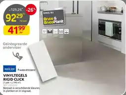 Brico Vinyl tegels rigid click aanbieding