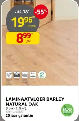 Brico Laminaatvloer barley natural oak aanbieding