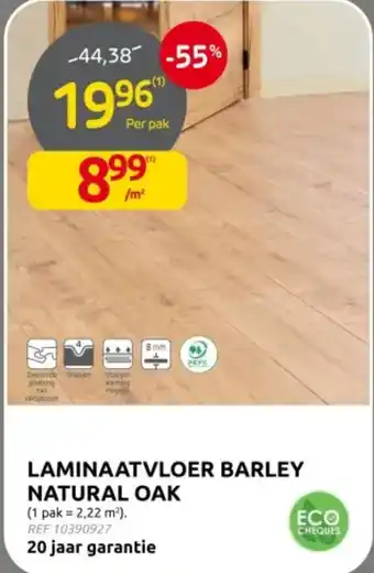 Laminaatvloer barley natural oak