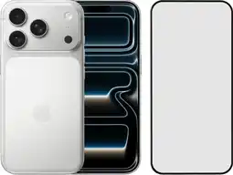 Coolblue Apple iPhone 17 Pro 1 To Argent + BlueBuilt Protège-écran Verre aanbieding
