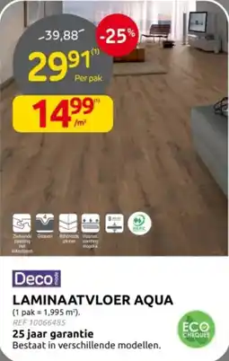 Brico Deco laminaatvloer aqua aanbieding