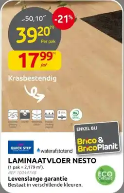 Brico Laminaatvloer nesto aanbieding