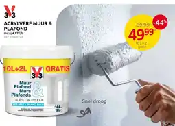 Brico Acrylverf muur & plafond aanbieding