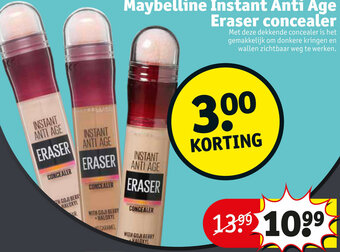 Kruidvat Maybelline Instant Anti Age Eraser concealer aanbieding