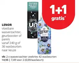 Spar LENOR vloeibare wasverzachter aanbieding