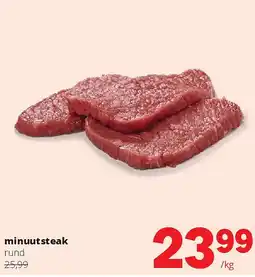 Spar minuutsteak aanbieding