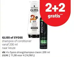 Spar GLISS of SYOSS aanbieding