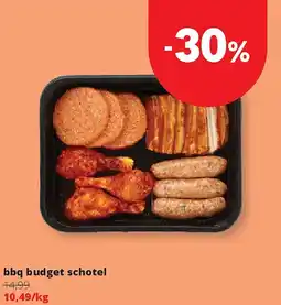 Spar bbq budget schotel aanbieding