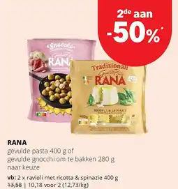 Spar RANA gevulde pasta aanbieding