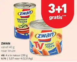 Spar ZWAN vanaf aanbieding