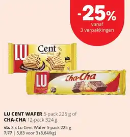 Spar LU CENT WAFER aanbieding