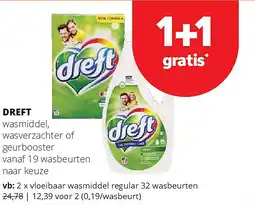 Spar DREFT wasmiddel aanbieding