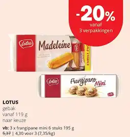 Spar LOTUS gebak vanaf aanbieding
