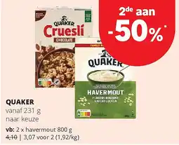 Spar QUAKER vanaf aanbieding