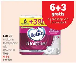 Spar LOTUS moltonel toiletpapier aanbieding
