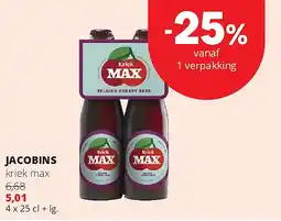 Spar JACOBINS kriek max aanbieding
