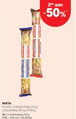 Spar HERTA kruimel- of bladerdeeg aanbieding