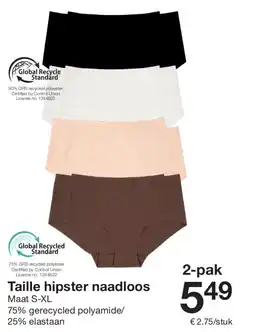 Zeeman Taille hipster naadloos aanbieding