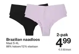 Zeeman Brazilian naadloos aanbieding