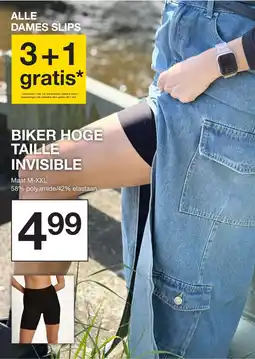 Zeeman Biker hoge taille invisible aanbieding