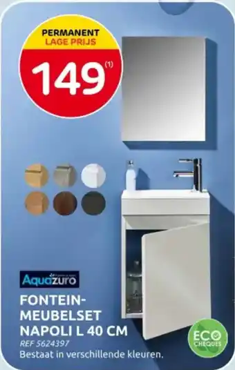 Aquazuro fontein meubelset napoli L