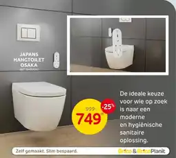 Brico Japans hangtoilet osaka aanbieding