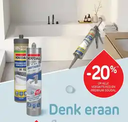 Brico Op alle voegkits eco en premium soudal aanbieding