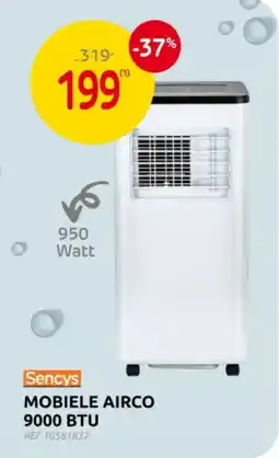 Brico Sencys mobiele airco 9000 BTU aanbieding