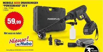 Mobiele accu drukreiniger POWXG90450