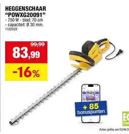 Hubo Heggenschaar POWXG20091 aanbieding
