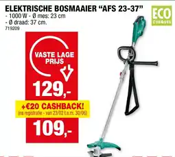 Hubo Elektrische bosmaaier AFS 23-37 aanbieding