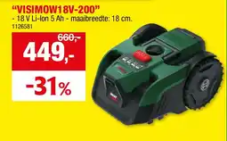 Hubo Robotmaaier VISIMOW18V-200 aanbieding